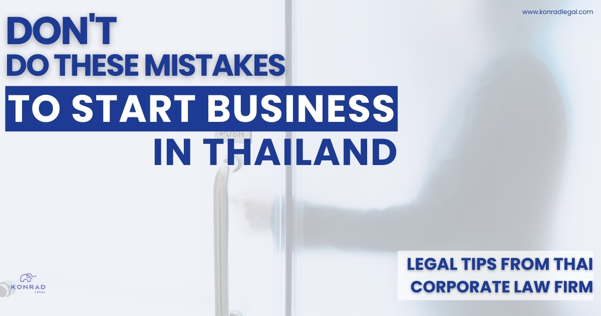 mistakes to avoid to start business in thailand